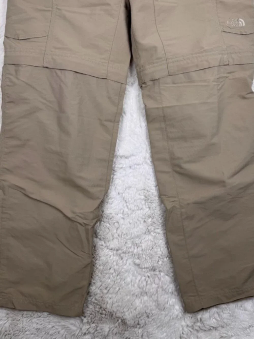 North Face Paramount Peak II Convertible Short Pants Men's Medium Beige Hiking
